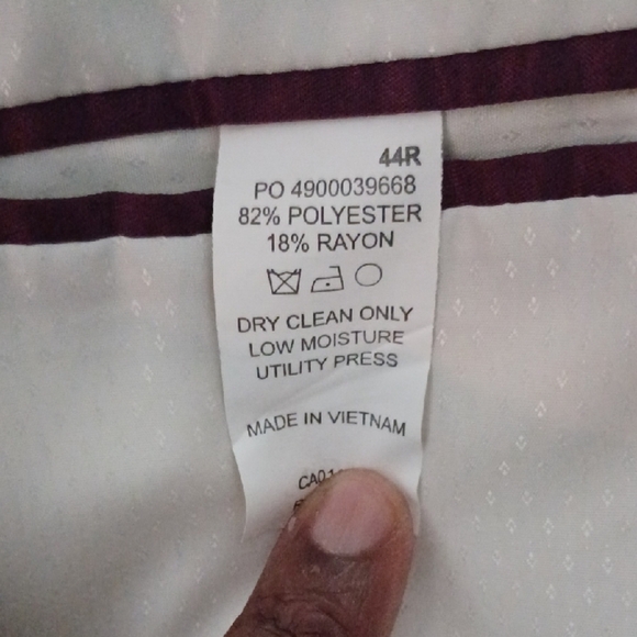 Sean John Cream Sport Coat Lightweight Tailored, 44R - Picture 9 of 9